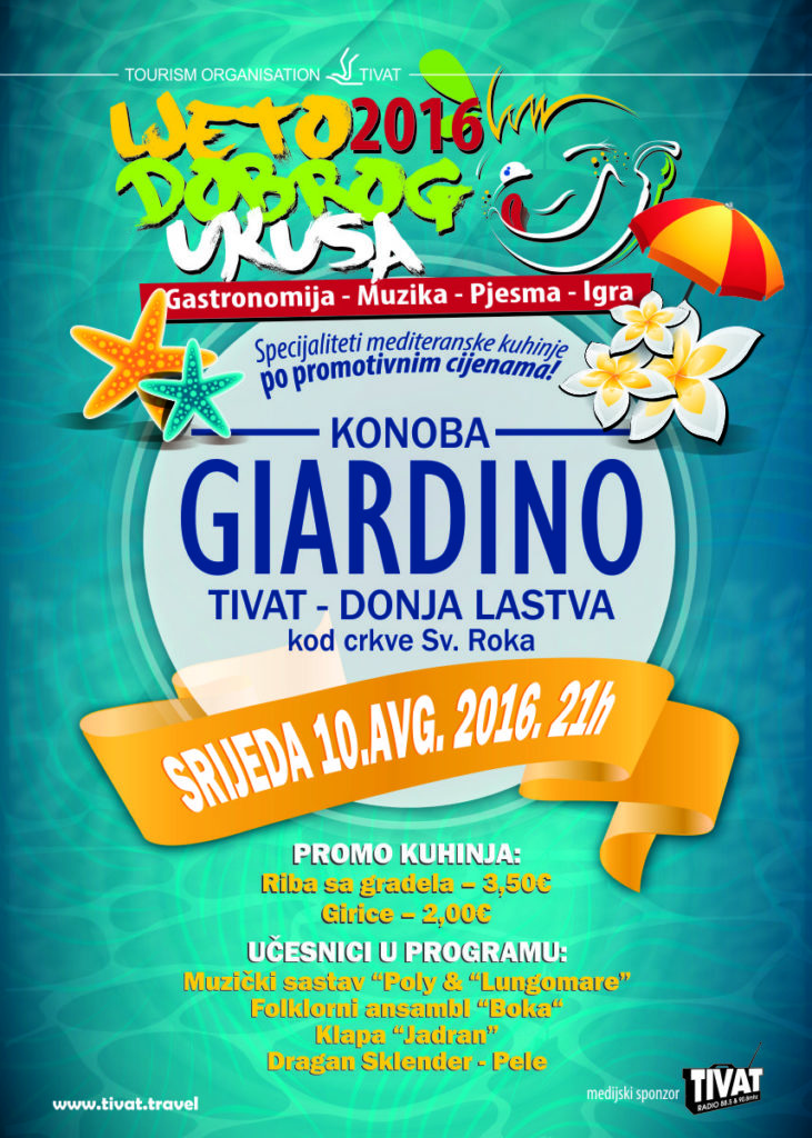 ljeto dobrog ukusa 2016 GIARDINO