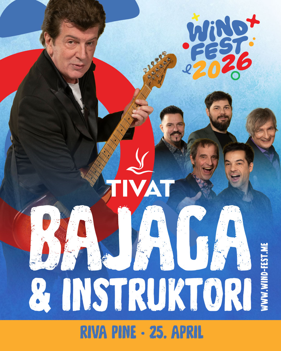 Bajaga i Instruktori u Tivtu – WIND FEST 2026