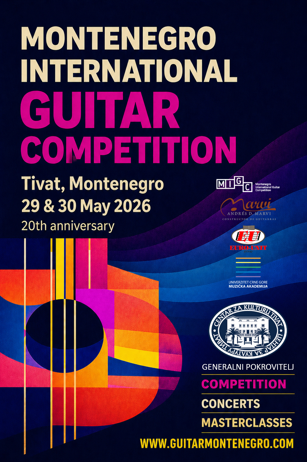 Međunarodno takmičenje gitarista u Tivtu slavi dvije decenije postojanja