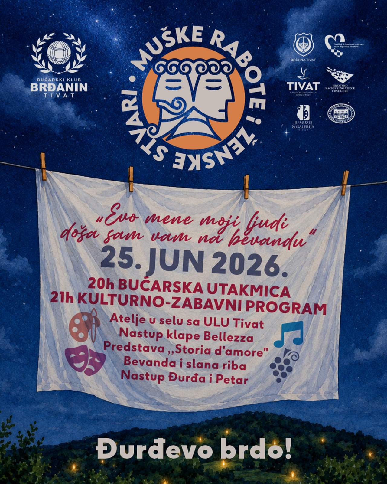 ,,Muške rabote i ženske stvari” večeras na Đurđevom brdu